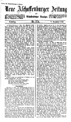 Neue Aschaffenburger Zeitung und Aschaffenburger Anzeiger (Beobachter am Main und Aschaffenburger Anzeiger) Samstag 8. Dezember 1866