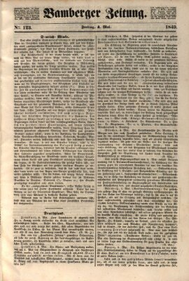 Bamberger Zeitung Freitag 4. Mai 1849