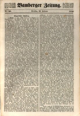 Bamberger Zeitung Dienstag 19. Februar 1850
