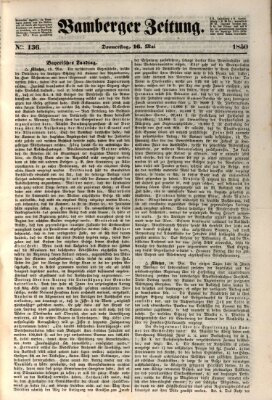 Bamberger Zeitung Donnerstag 16. Mai 1850