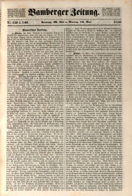Bamberger Zeitung Montag 20. Mai 1850