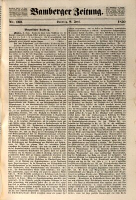 Bamberger Zeitung Sonntag 9. Juni 1850
