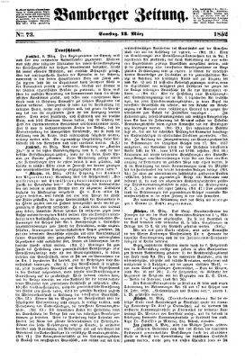 Bamberger Zeitung Samstag 13. März 1852