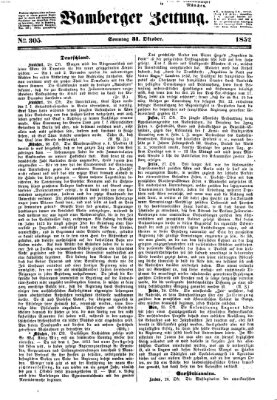 Bamberger Zeitung Sonntag 31. Oktober 1852
