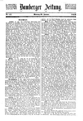 Bamberger Zeitung Montag 17. Januar 1853