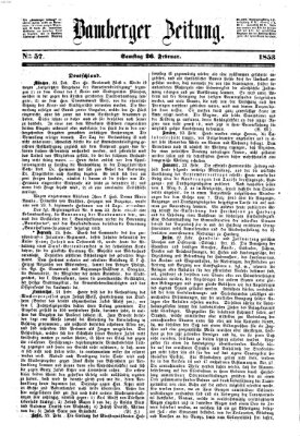 Bamberger Zeitung Samstag 26. Februar 1853