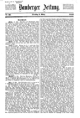 Bamberger Zeitung Dienstag 1. März 1853