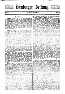 Bamberger Zeitung Sonntag 13. März 1853