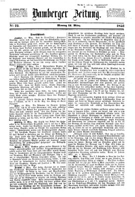 Bamberger Zeitung Montag 14. März 1853