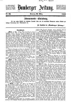 Bamberger Zeitung Sonntag 20. März 1853