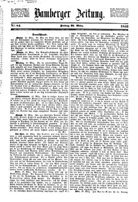 Bamberger Zeitung Freitag 25. März 1853