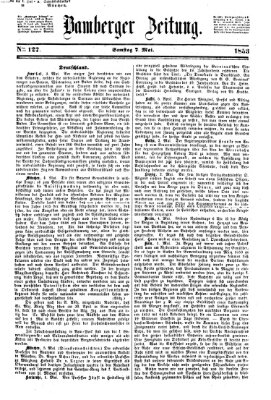 Bamberger Zeitung Samstag 7. Mai 1853