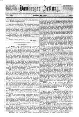 Bamberger Zeitung Samstag 11. Juni 1853