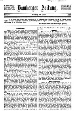 Bamberger Zeitung Dienstag 21. Juni 1853