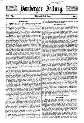 Bamberger Zeitung Mittwoch 22. Juni 1853