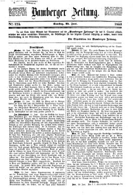 Bamberger Zeitung Samstag 25. Juni 1853