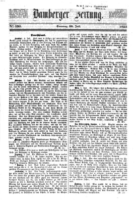 Bamberger Zeitung Sonntag 10. Juli 1853