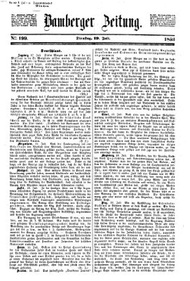 Bamberger Zeitung Dienstag 19. Juli 1853