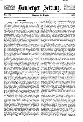 Bamberger Zeitung Montag 15. August 1853