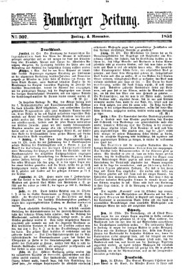 Bamberger Zeitung Freitag 4. November 1853
