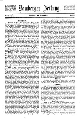 Bamberger Zeitung Dienstag 15. November 1853