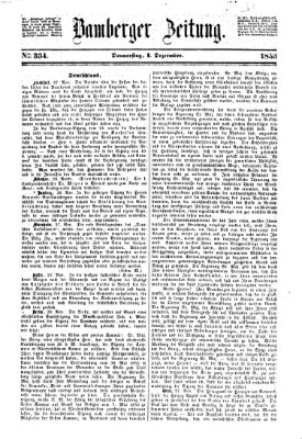 Bamberger Zeitung Donnerstag 1. Dezember 1853