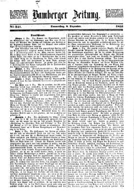 Bamberger Zeitung Donnerstag 8. Dezember 1853