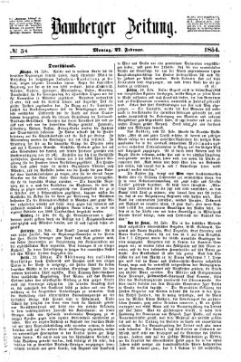 Bamberger Zeitung Montag 27. Februar 1854
