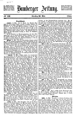 Bamberger Zeitung Dienstag 16. Mai 1854