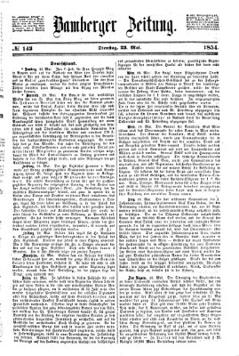 Bamberger Zeitung Dienstag 23. Mai 1854