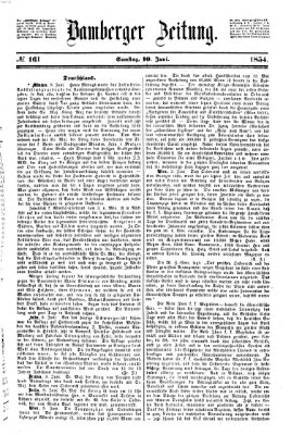 Bamberger Zeitung Samstag 10. Juni 1854