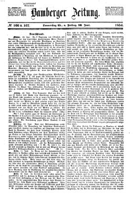 Bamberger Zeitung Freitag 16. Juni 1854