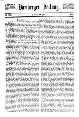 Bamberger Zeitung Freitag 14. Juli 1854