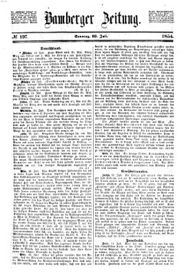 Bamberger Zeitung Sonntag 16. Juli 1854