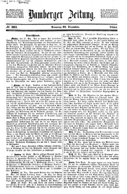 Bamberger Zeitung Sonntag 31. Dezember 1854