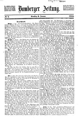 Bamberger Zeitung Samstag 6. Januar 1855