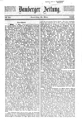 Bamberger Zeitung Donnerstag 15. März 1855