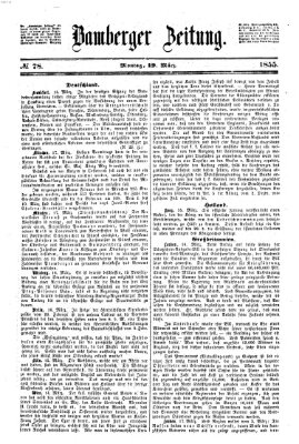 Bamberger Zeitung Montag 19. März 1855