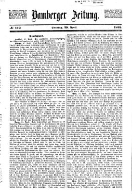 Bamberger Zeitung Sonntag 29. April 1855