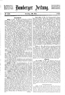 Bamberger Zeitung Dienstag 29. Mai 1855