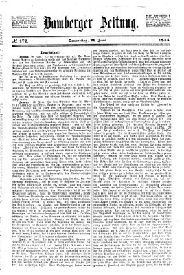 Bamberger Zeitung Donnerstag 21. Juni 1855