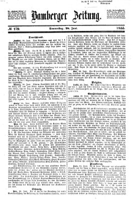 Bamberger Zeitung Donnerstag 28. Juni 1855