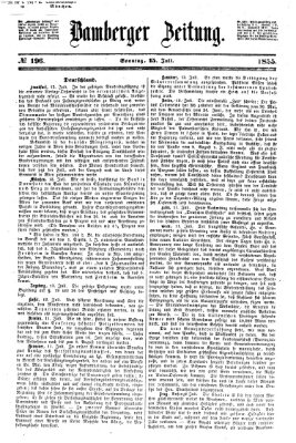 Bamberger Zeitung Sonntag 15. Juli 1855
