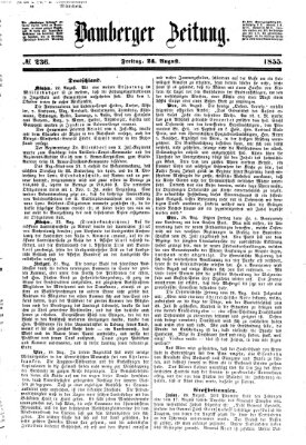 Bamberger Zeitung Freitag 24. August 1855
