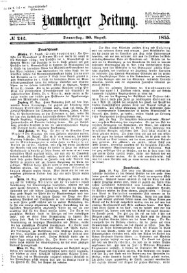 Bamberger Zeitung Donnerstag 30. August 1855