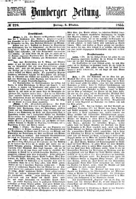 Bamberger Zeitung Freitag 5. Oktober 1855