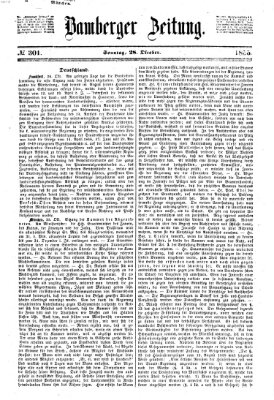 Bamberger Zeitung Sonntag 28. Oktober 1855