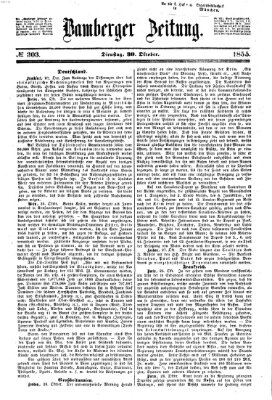 Bamberger Zeitung Dienstag 30. Oktober 1855