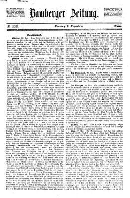 Bamberger Zeitung Sonntag 2. Dezember 1855