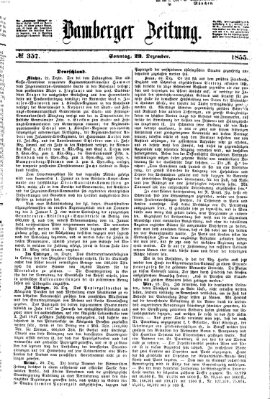 Bamberger Zeitung Sonntag 23. Dezember 1855